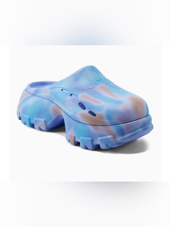 Hunter Shoes - Hunter Tie Dye Platform Clogs Size 8 Pastel Slip On Rubber Chunky